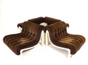 Modulares Cord-Sofa mit 5 Elementen, 70er Jahre Design