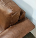 2-Sitzer-Designerbank aus Leder (160 cm)