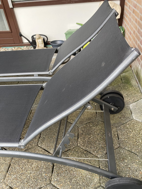 Image 1 of 2 x verstellbare Sonnenliegen von DesJoyaux, Top-Qualität