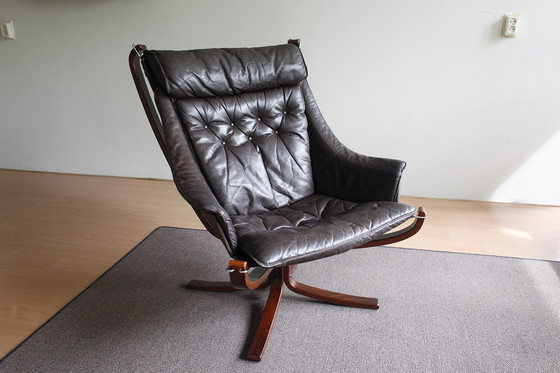 Image 1 of 2x Vatne Møbler Sigurd Ressell Stühle mit hoher Rückenlehne