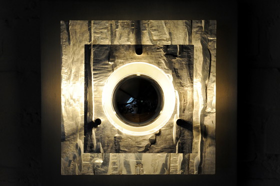 Image 1 of Aluminium 70S Brutalistische Wandleuchte