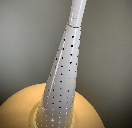 Image 1 of Modernistische Vintage-Hängeleuchte - Holophane -1950