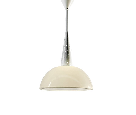 Image 1 of Modernistische Vintage-Hängeleuchte - Holophane -1950