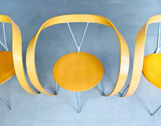 Image 1 of Original 4Er Set Reverse Stühle Cassina Andrea Branzi