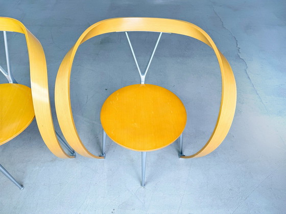 Image 1 of Original 4Er Set Reverse Stühle Cassina Andrea Branzi