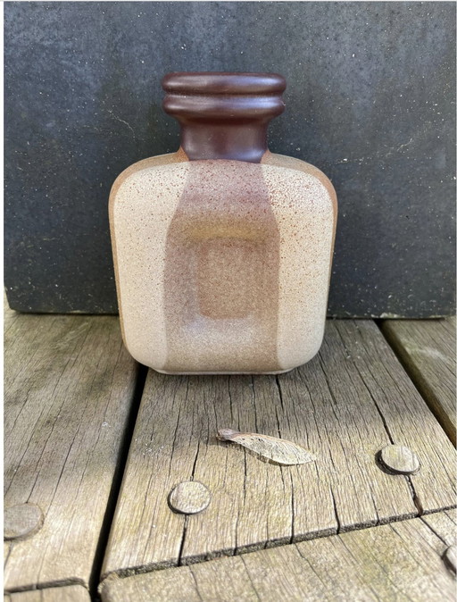 Strehla Keramikvase Strehla, Keramikvase, Vintage, mattiert, 1960er Jahre