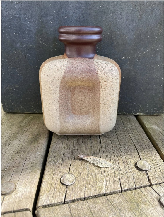 Image 1 of Strehla Keramikvase Strehla, Keramikvase, Vintage, mattiert, 1960er Jahre