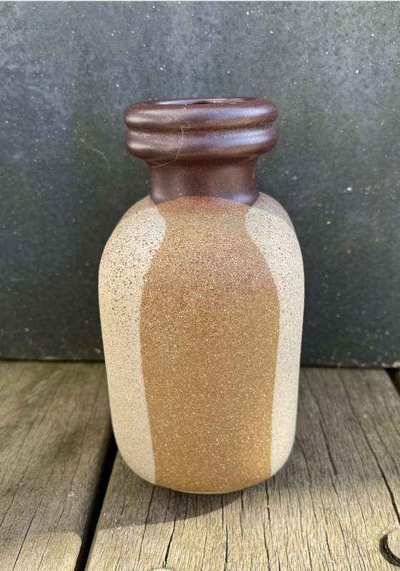 Image 1 of Strehla Keramikvase Strehla, Keramikvase, Vintage, mattiert, 1960er Jahre