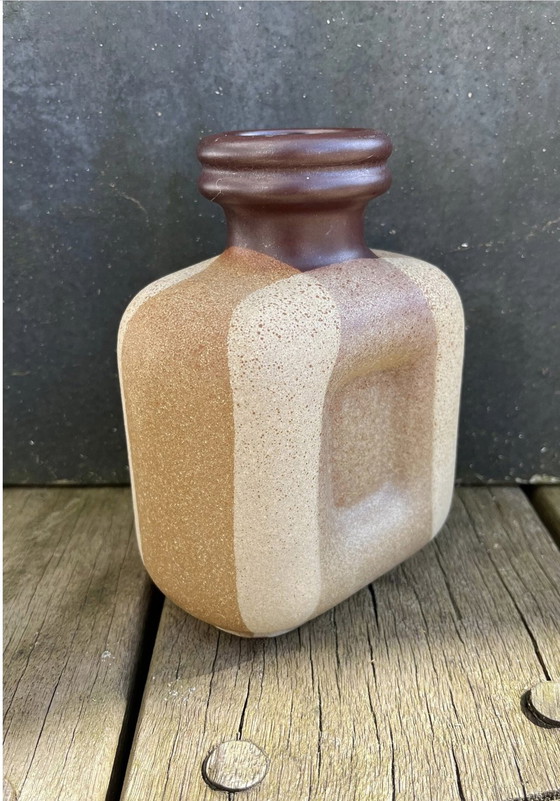 Image 1 of Strehla Keramikvase Strehla, Keramikvase, Vintage, mattiert, 1960er Jahre