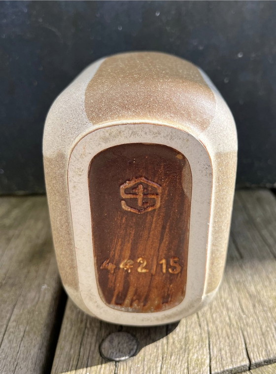 Image 1 of Strehla Keramikvase Strehla, Keramikvase, Vintage, mattiert, 1960er Jahre