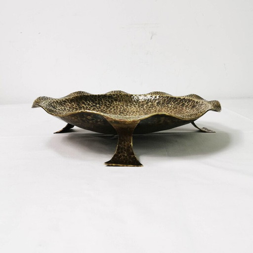 Vintage-Messing-Tablett, Deutschland 1960er Jahre