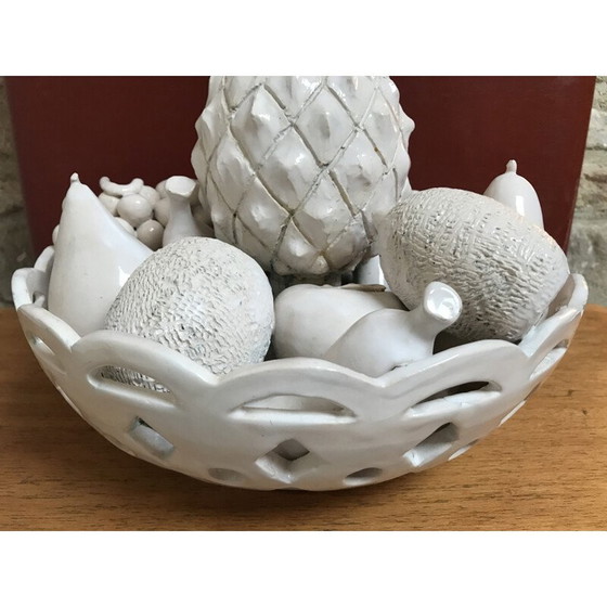 Image 1 of Alte Obstschale aus Steingut von Jean Roger, Frankreich 1960