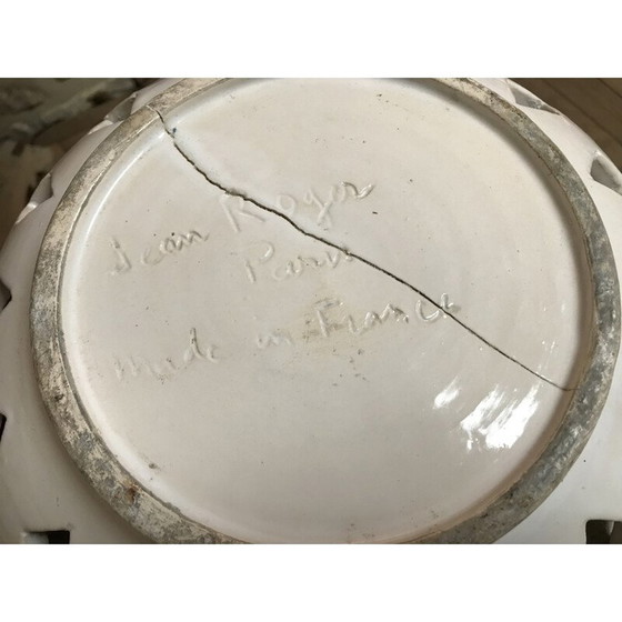 Image 1 of Alte Obstschale aus Steingut von Jean Roger, Frankreich 1960