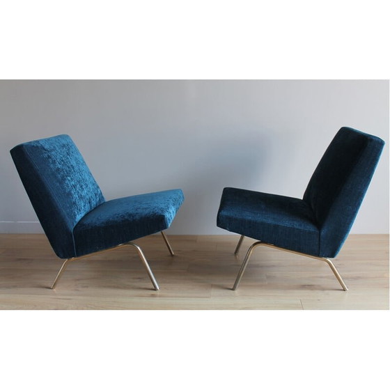 Image 1 of Paar Vintage-Sessel von Joseph André Motte, 1960