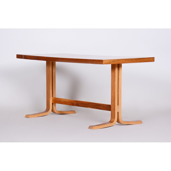 Image 1 of Vintage Holz Couchtisch ovangol, Tschechoslowakei 1960