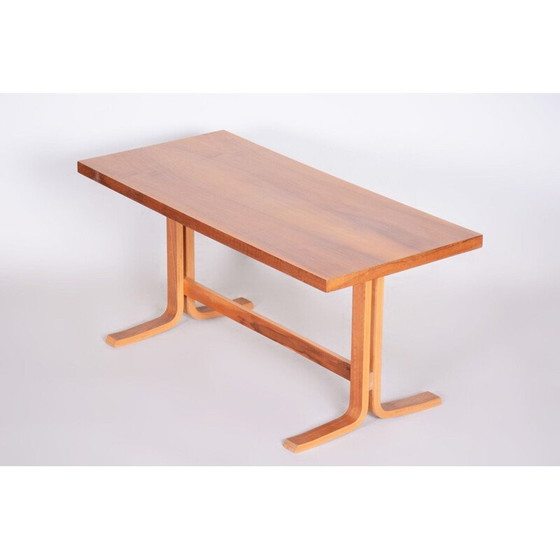Image 1 of Vintage Holz Couchtisch ovangol, Tschechoslowakei 1960
