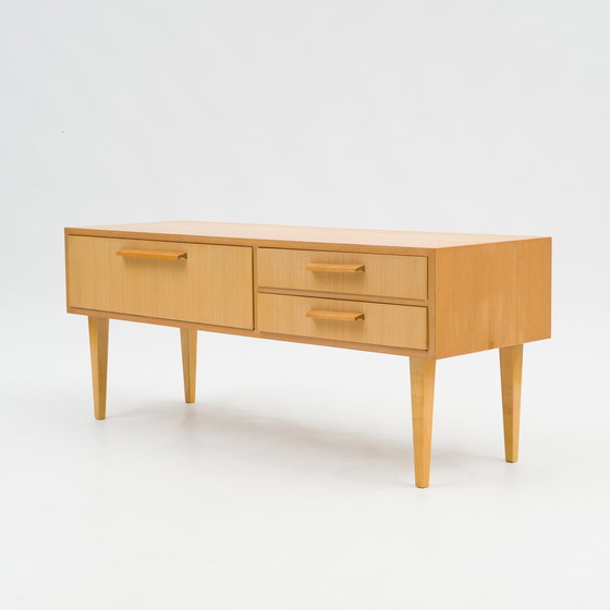 Image 1 of 50er Jahre Lowboard, Esche, restauriert, 115cm