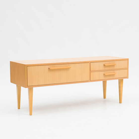 Image 1 of 50er Jahre Lowboard, Esche, restauriert, 115cm