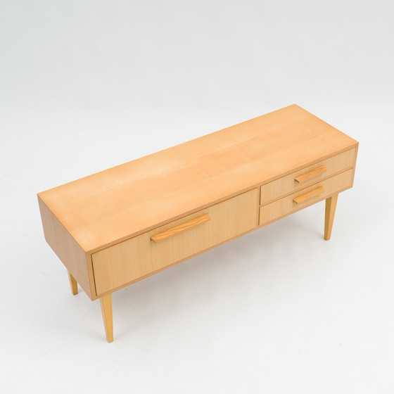 Image 1 of 50er Jahre Lowboard, Esche, restauriert, 115cm