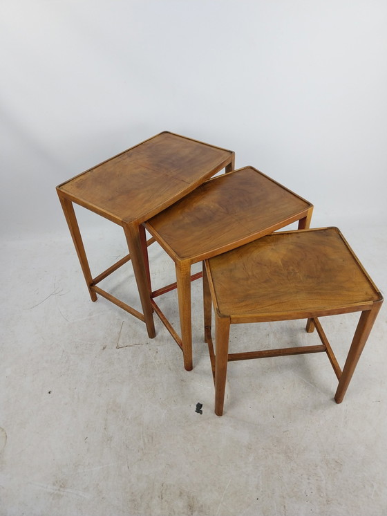 Image 1 of 1 X Mini Set Nesting Tables Danish Teak 1960'S.