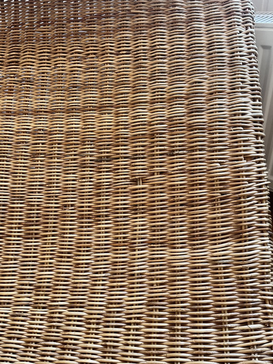 Image 1 of Vintage Karl Malmvall Rattan Lounge Stuhl Karlskrona Ikea