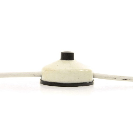 Image 1 of Tischlampe aus Opalglas und Messing, Italien 1950