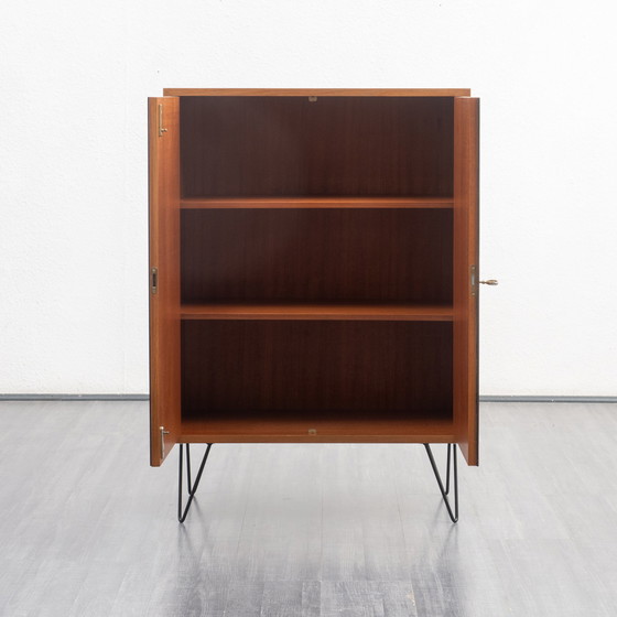 Image 1 of 60er Jahre Highboard mit Riffelfront, Teak, restauriert
