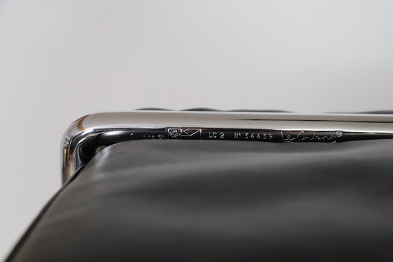 Image 1 of Vintage Cassina Lc2 Zweisitzer Sofa von Charlotte Perriand und Le Corbusier