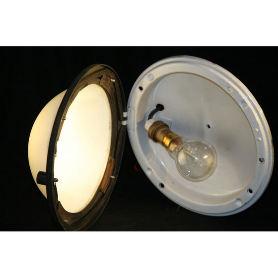 Image 1 of Deckenleuchte aus Stahl für Konstal Chorzów, 1950