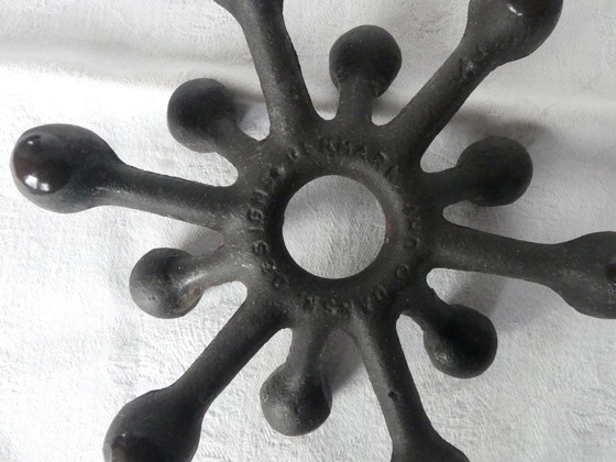 Image 1 of Vintage-Kerzenhalter Gusseisen Jens Quistgaard Dansk Designs Ovp 1955 Wo4U