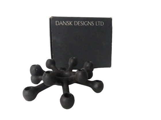 Image 1 of Vintage-Kerzenhalter Gusseisen Jens Quistgaard Dansk Designs Ovp 1955 Wo4U