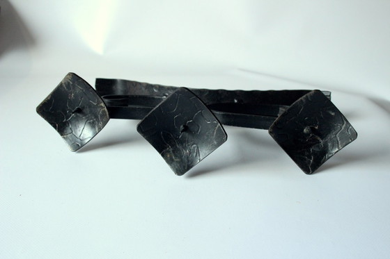 Image 1 of Großer Kerzenständer Aus Schmiedeeisen - 3 Armig - Handarbeit - Vintage