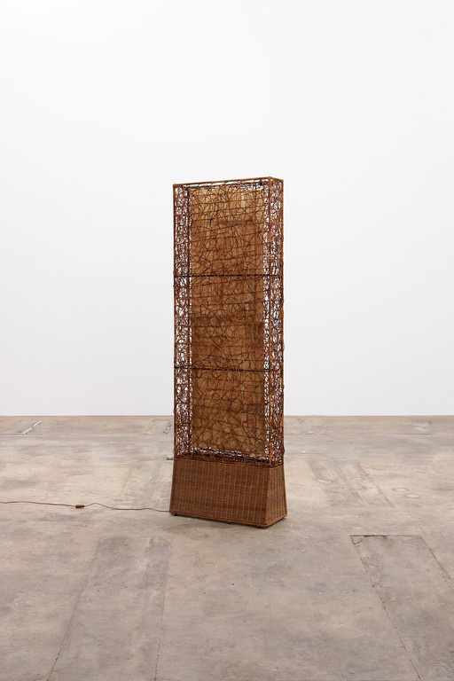 Vintage Mid-Century Stehlampe aus Bambus