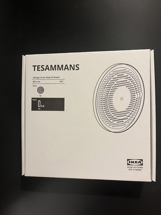 Image 1 of Ikea Tesammans klok NEW Raw Farbe