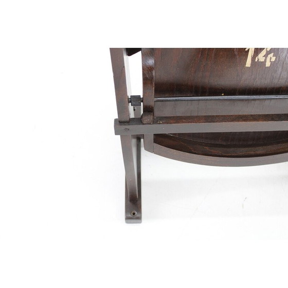 Image 1 of Vintage 2-Sitzer Kinobank aus Buchensperrholz für Ton, Tschechoslowakei 1970