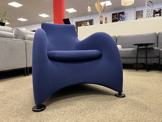 Image 1 of Montis Loge Sessel, blauer Wollstoff