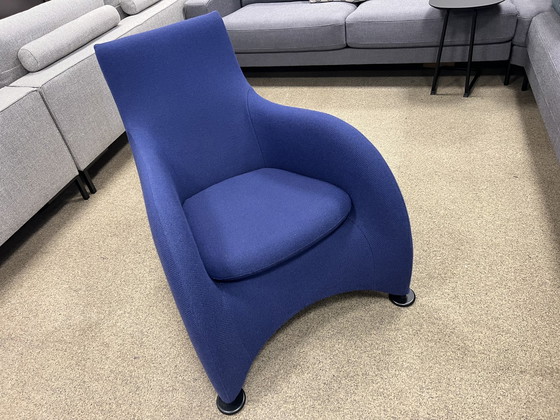 Image 1 of Montis Loge Sessel, blauer Wollstoff