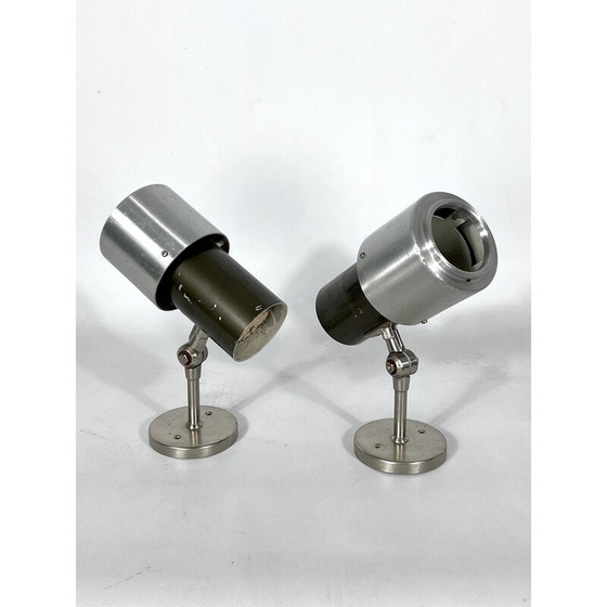 Image 1 of Paar verstellbare Wandlampen aus der Mitte des Jahrhunderts von Stilnovo, Italien 1950er Jahre