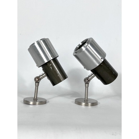 Image 1 of Paar verstellbare Wandlampen aus der Mitte des Jahrhunderts von Stilnovo, Italien 1950er Jahre