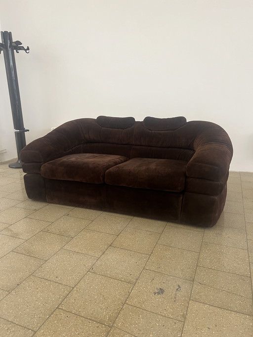 Zanotta Straccio De Pas, D'Urbino & Lomazzi Wildleder Sofa Couch