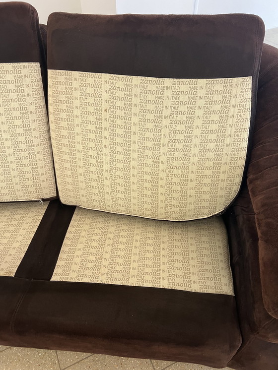 Image 1 of Zanotta Straccio De Pas, D'Urbino & Lomazzi Wildleder Sofa Couch