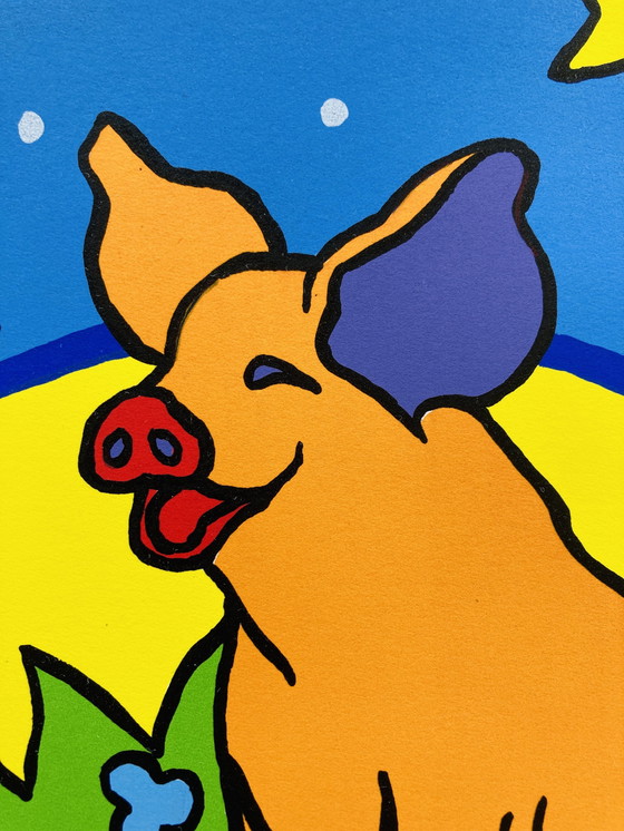 Image 1 of Shunyam - Siebdruck Merry Big/Schwein