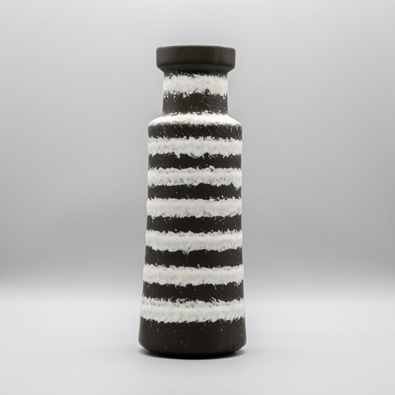 Image 1 of Fat Lava Zebra Vase Westdeutsche Keramik Mid Century Design Scheurich 205-32 CM