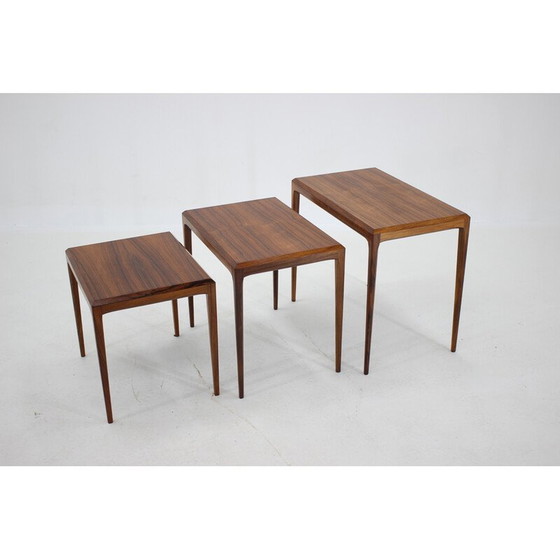 Image 1 of Nisttische aus Palisanderholz von Johannes Andersen für Cfc Christensen aus Silkeborg, Dänemark 1960er Jahre