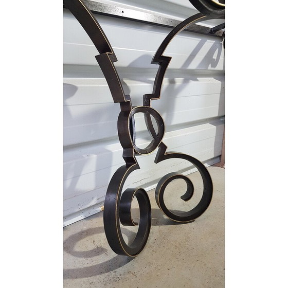 Image 1 of Vintage-Konsole aus Schmiedeeisen und Marmor, 1950