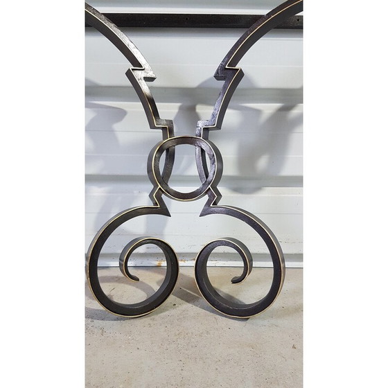 Image 1 of Vintage-Konsole aus Schmiedeeisen und Marmor, 1950