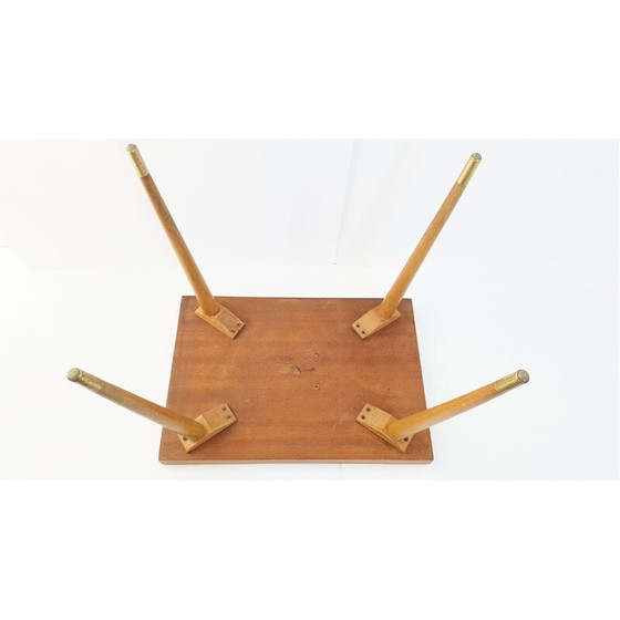 Image 1 of Vintage Beistelltisch aus Keramik und Eiche