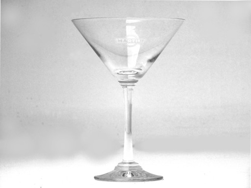 Martini Double Cocktail Cup Vier Gläser Deco' First Edit Original Jahre '30