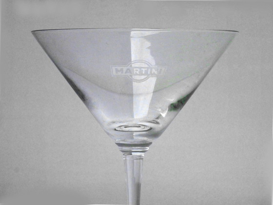 Image 1 of Martini Double Cocktail Cup Vier Gläser Deco' First Edit Original Jahre '30
