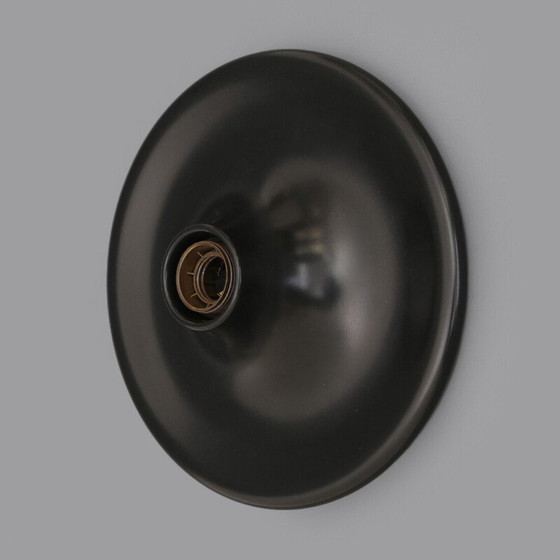 Image 1 of Schwarze Kegel-Wandlampe aus Metall, 1960er Jahre